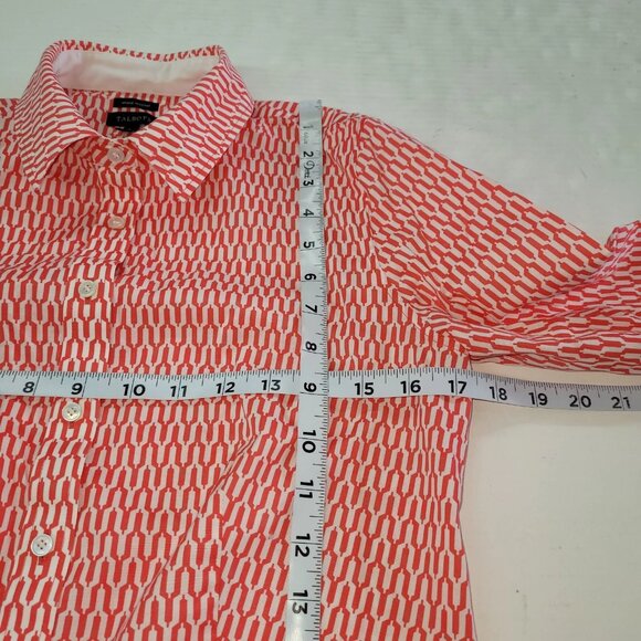 Talbot Ladies' Shirt Red and White Print Slim Fit - Picture 6 of 9